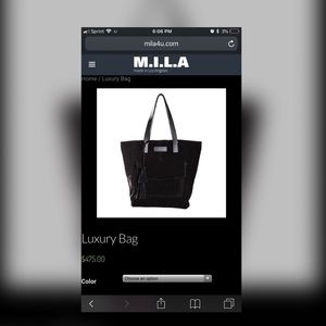 M.I.L.A leather handbag